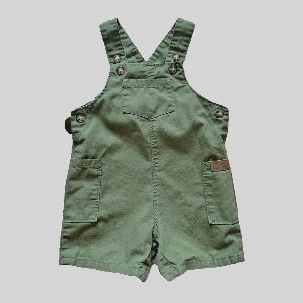 Carter 9 Months‎ ROAR SOME SHORTALLS Green